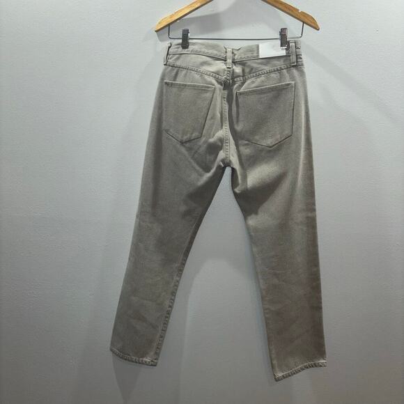 Goldsign Mid Rise Low Slung Straight Leg Relaxed Fit Jeans in Dove Grey Size 24 - Picture 5 of 11